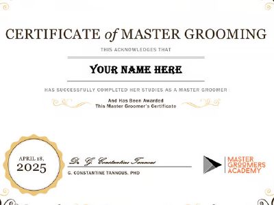 Groomer Pro Level 3 Certificate